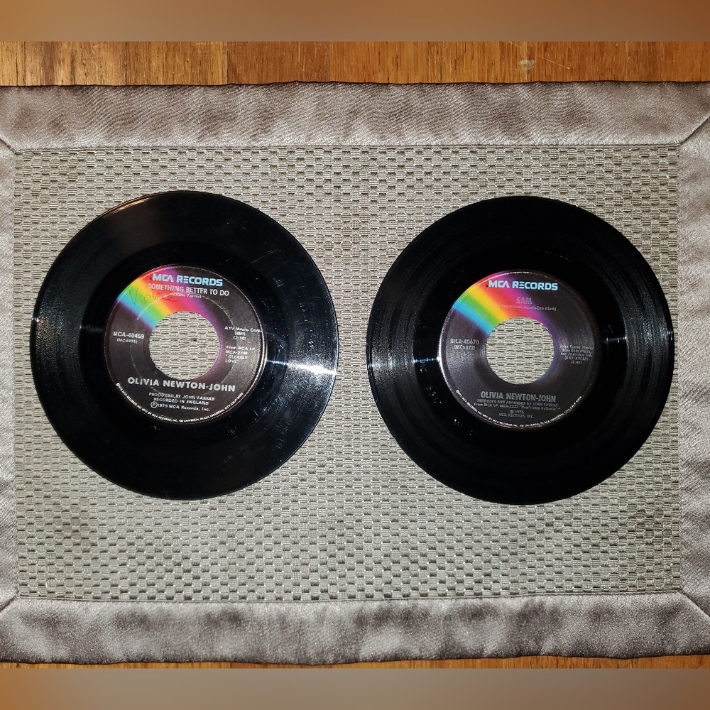 Olivia Newton John 45 Vinyl Records